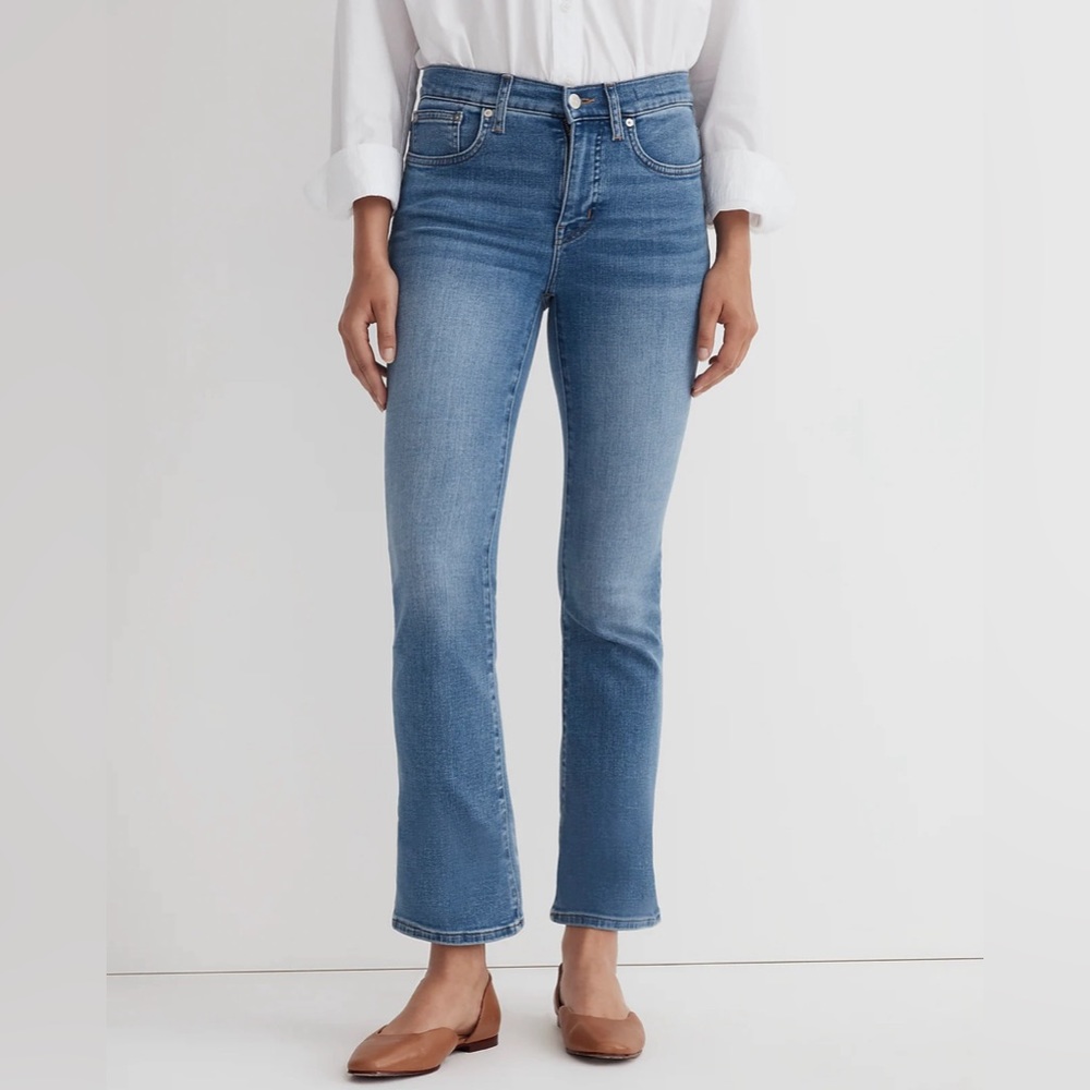 Madewell Mid-Rise Kickout Crop Jeans